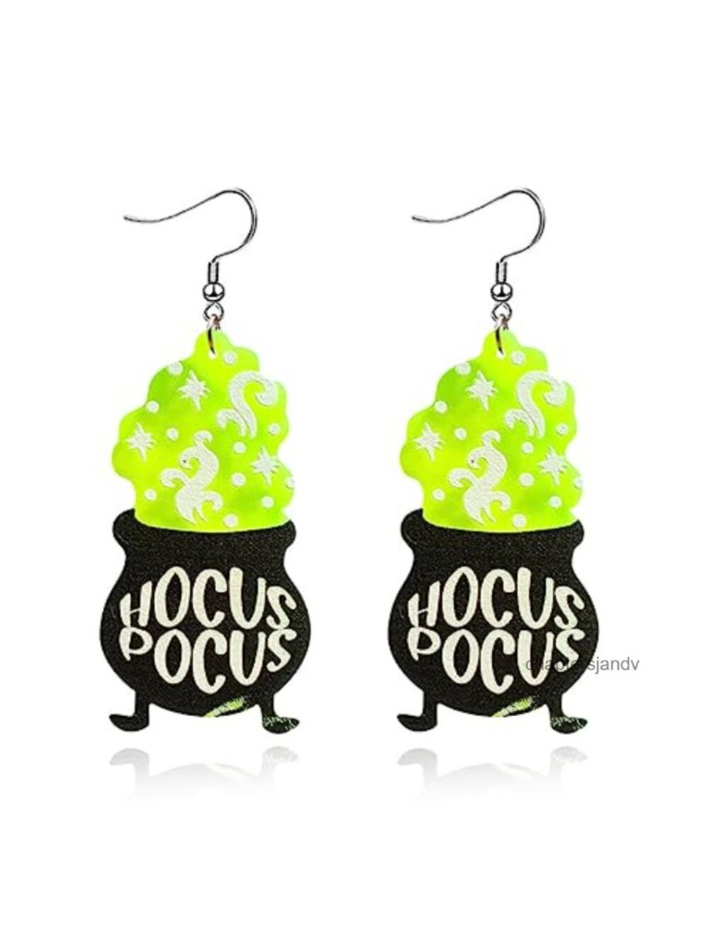 Halloween Dangle Earrings Acrylic Pumpkin Ghost Skull Cat Spider